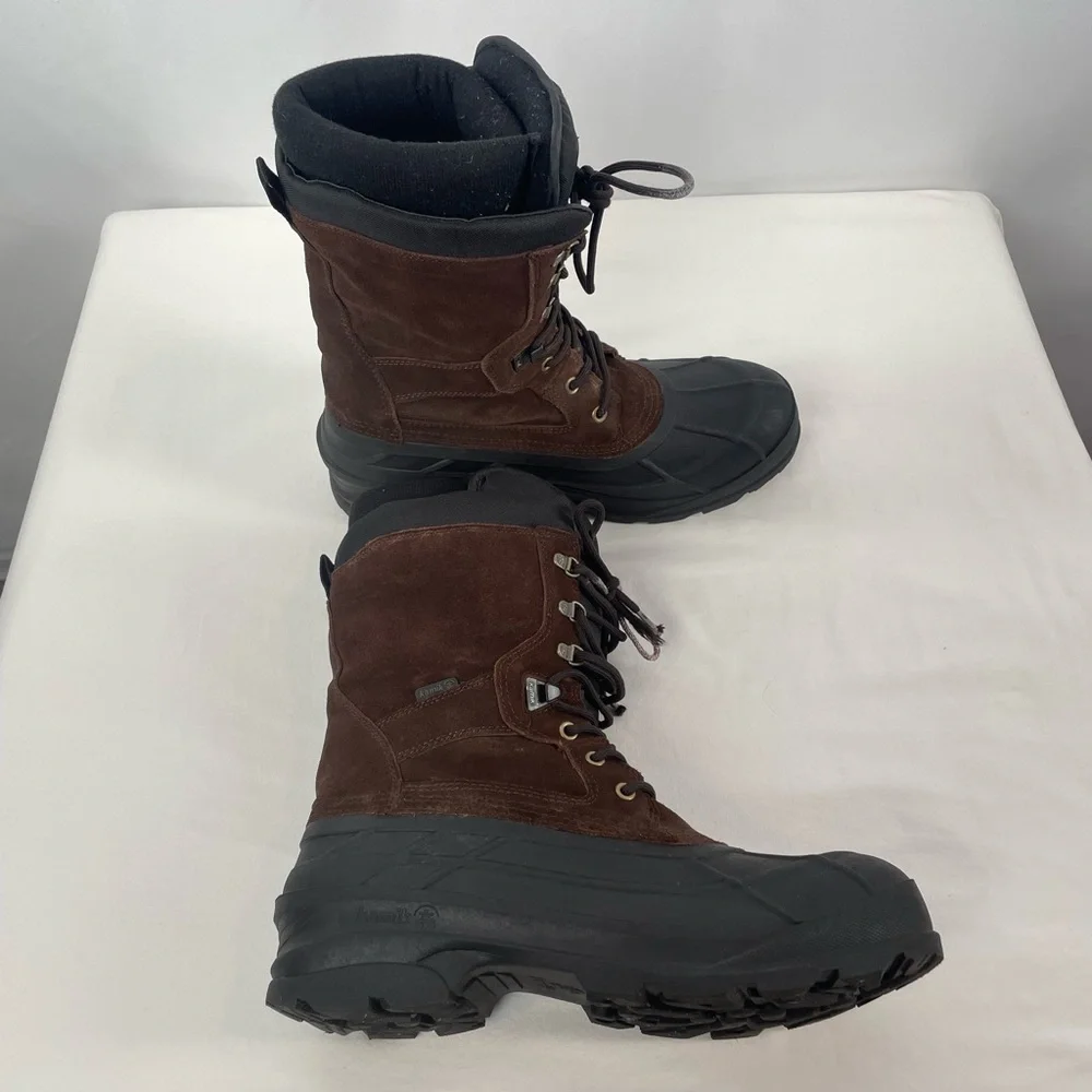 Kamik Suede Nation Wide Snow Boot in‎ Dark Brown Size 12